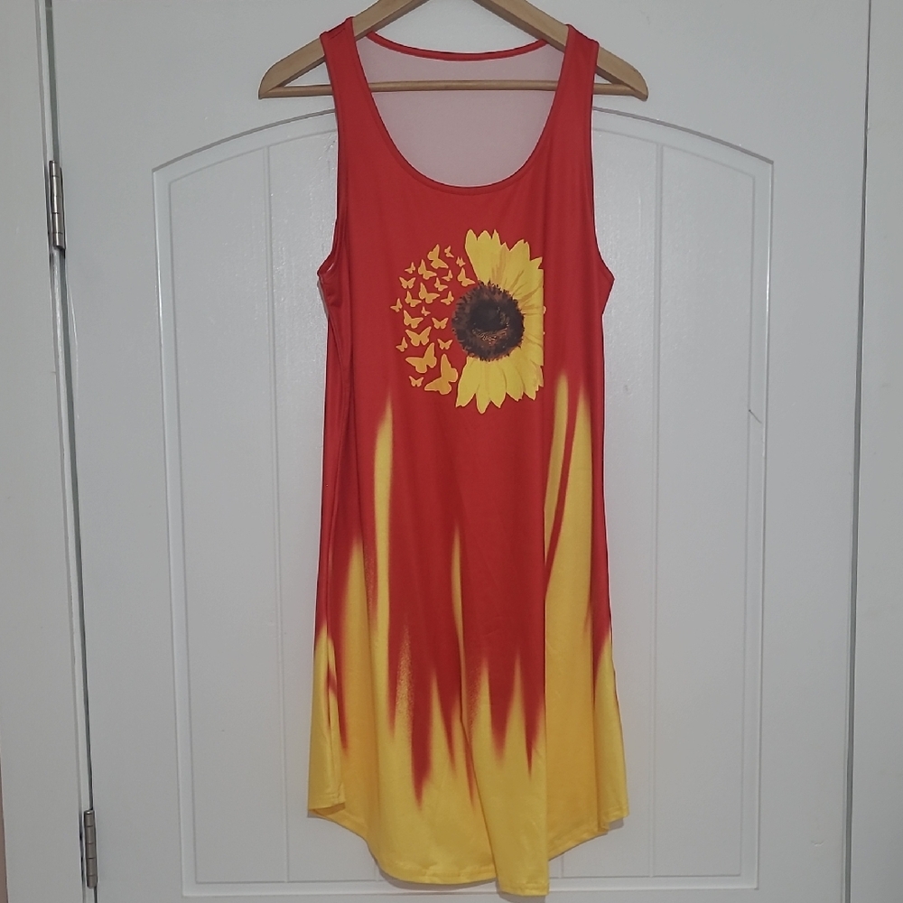 Sunflower Sun Dress Womens Size L NWOT